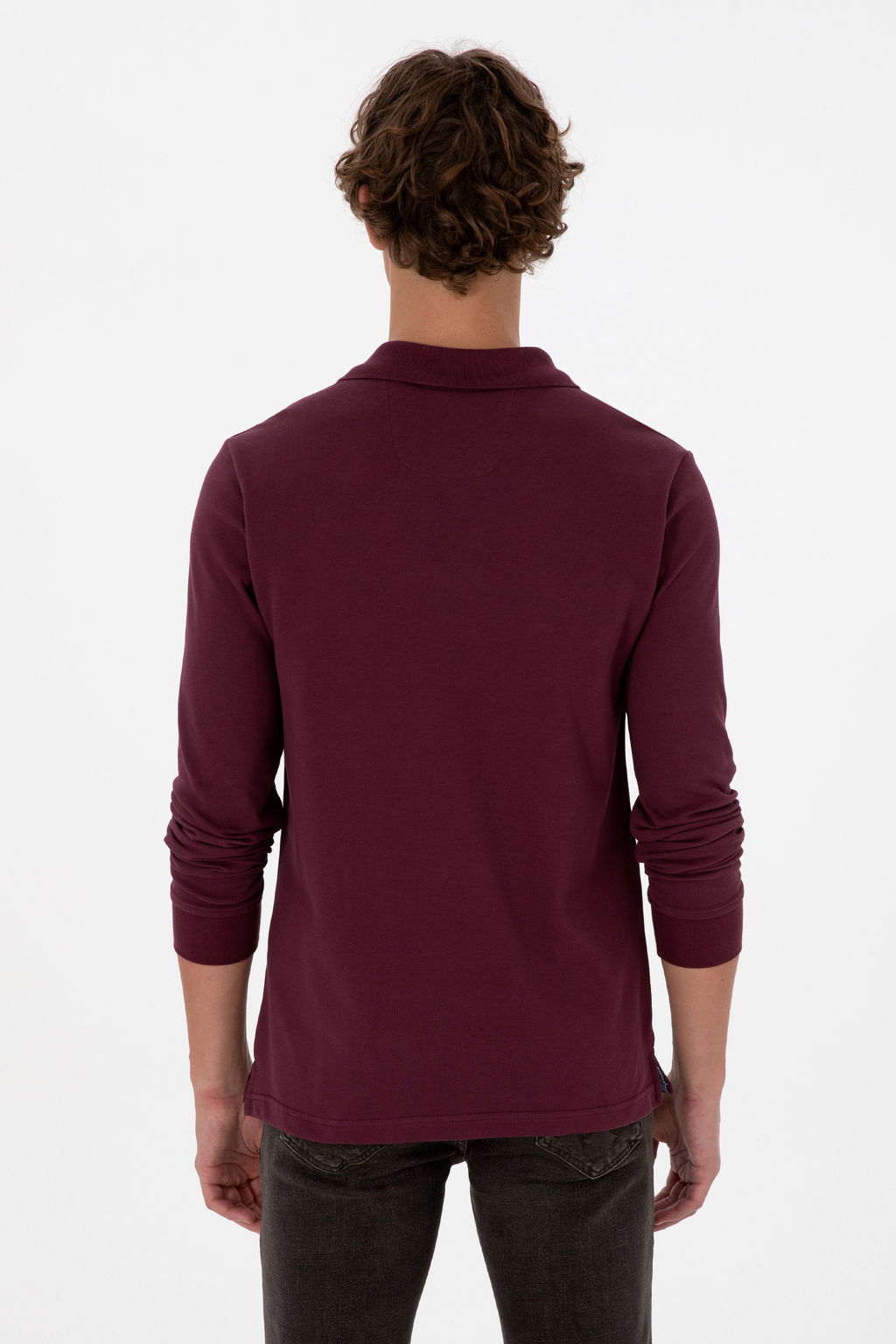 Erkek Bordo Basic Sweatshirt Sepette S_rpriz _ndirim - U.s. polo assn фото 19