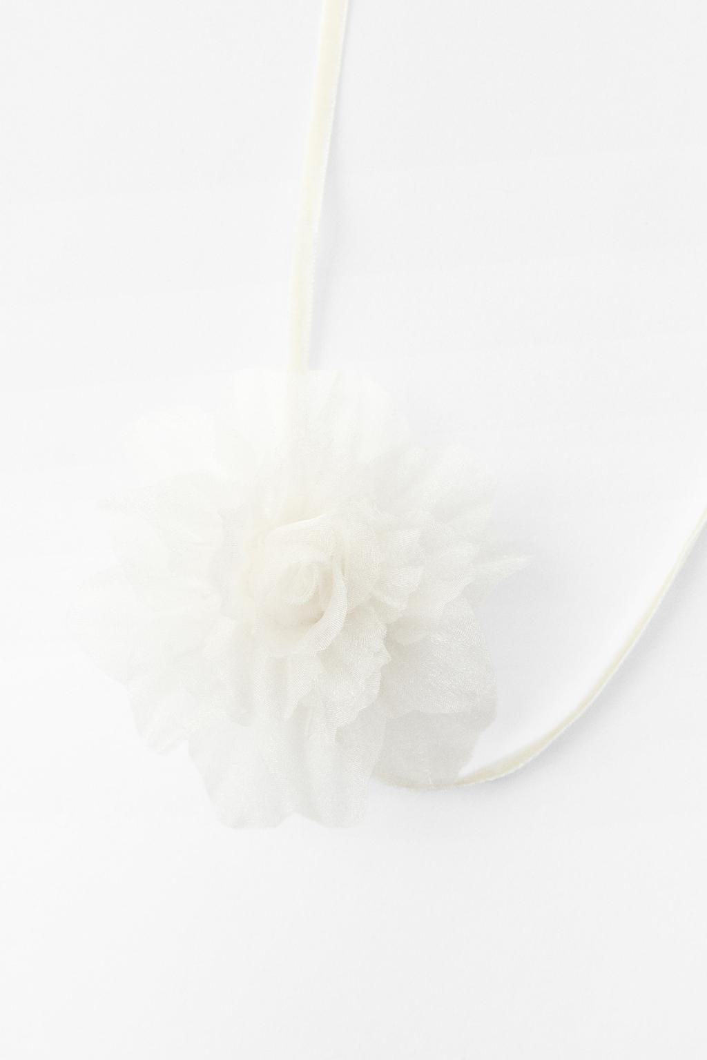 VELVET NECK FLOWER - Zara фото 4