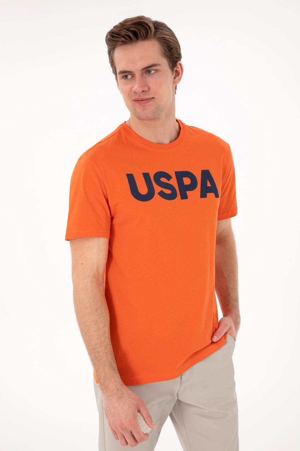 Erkek Regular Fit Bisiklet Yaka Nar _i_e_i Basic Ti__rt Sepette S_rpriz _ndirim - U.s. polo assn фото 3