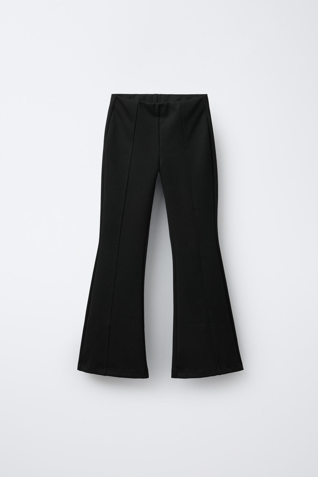 PLAIN FLARED TROUSERS