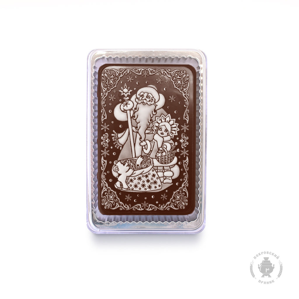 Дед мороз с посохом (снегурочка с мишкой и подарки) 160 грамм сладкий подарок