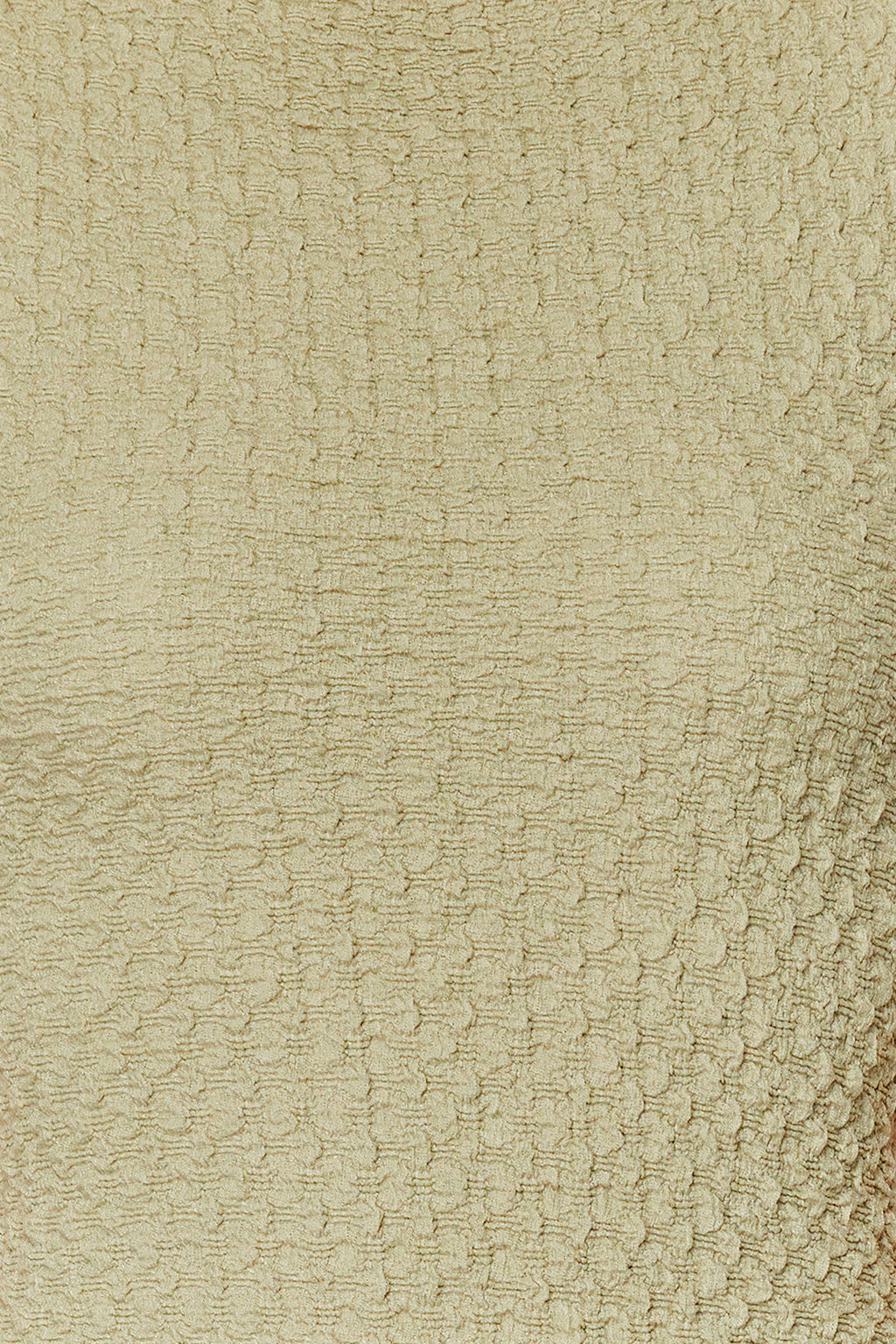 Haki Dokulu Kumas Fitted/Vucuda Oturan Ay Kol Esnek Orme Midi Kalem Elbise TWOSS24EL00103