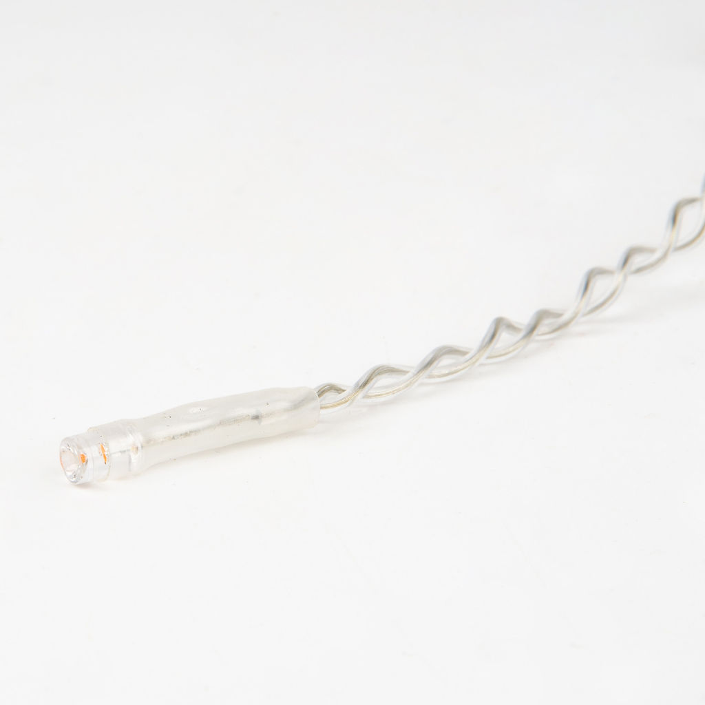 ULD-B12006-195/TTK MULTI IP44 Бахрома светодиодная с эффектом мерцания, 12м. Соединяемая. 195 светодиодов. Разноцветный свет. Провод прозрачный. ТМ Uniel