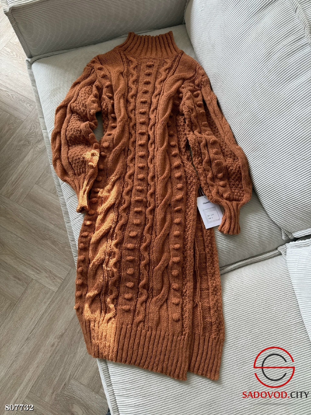 Вязаное платье женское с горлом - Bruno фото 5