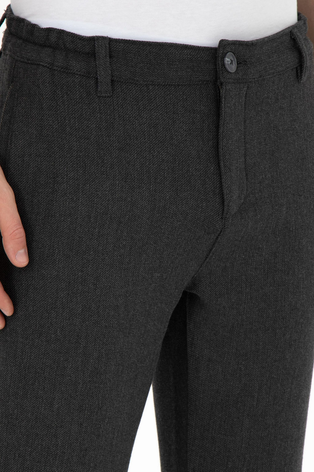 Мужские брюки из плотной ткани антрацитового цвета Неожиданная скидка в корзине - U.s. polo assn фото 5