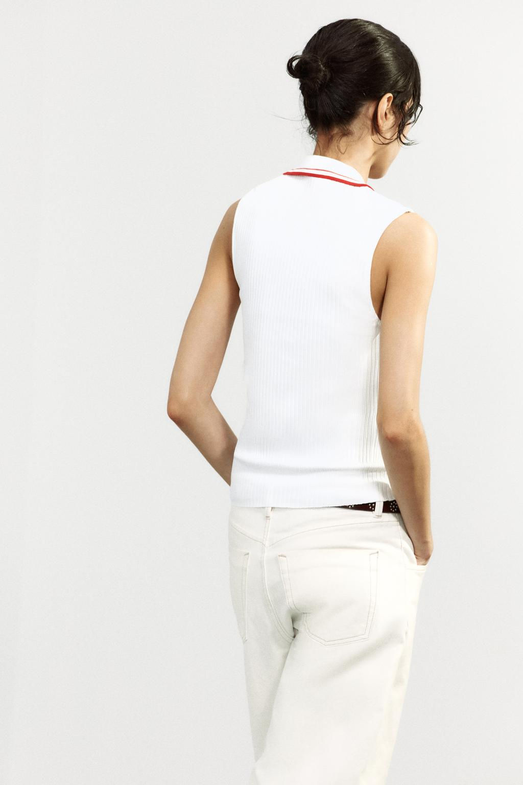 RIBBED POLO SHIRT - Zara фото 20