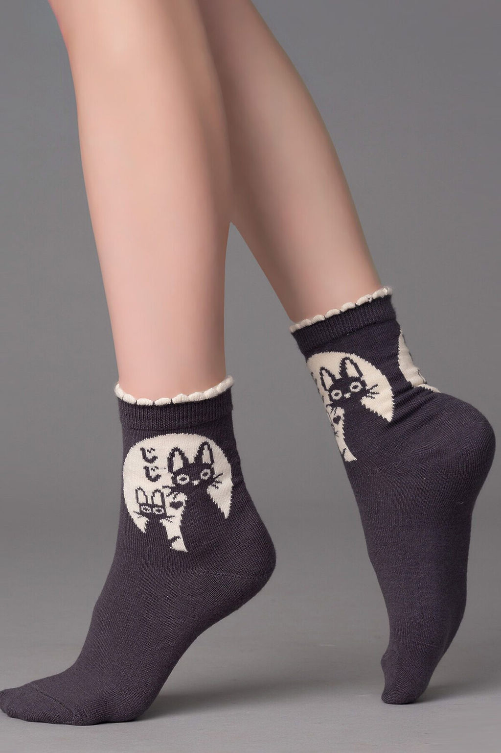 Носки GIULIA 959653 Арт WS3 WOOL CATS DARK GREY VAR A  фото 3