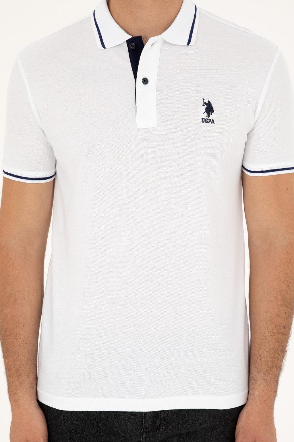 U. S. Polo Assn / Мужская белая базовая футболка - U.s. polo assn фото 6
