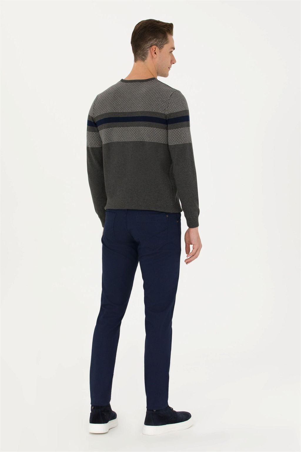 U. S. Polo Assn / Мужские темно-синие брюки из плотной ткани - U.s. polo assn фото 4