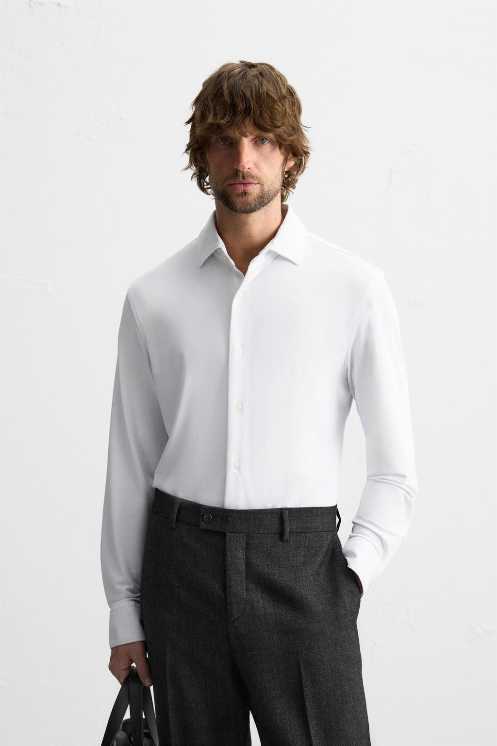 TEXTURED STRETCH SHIRT - Zara фото 2