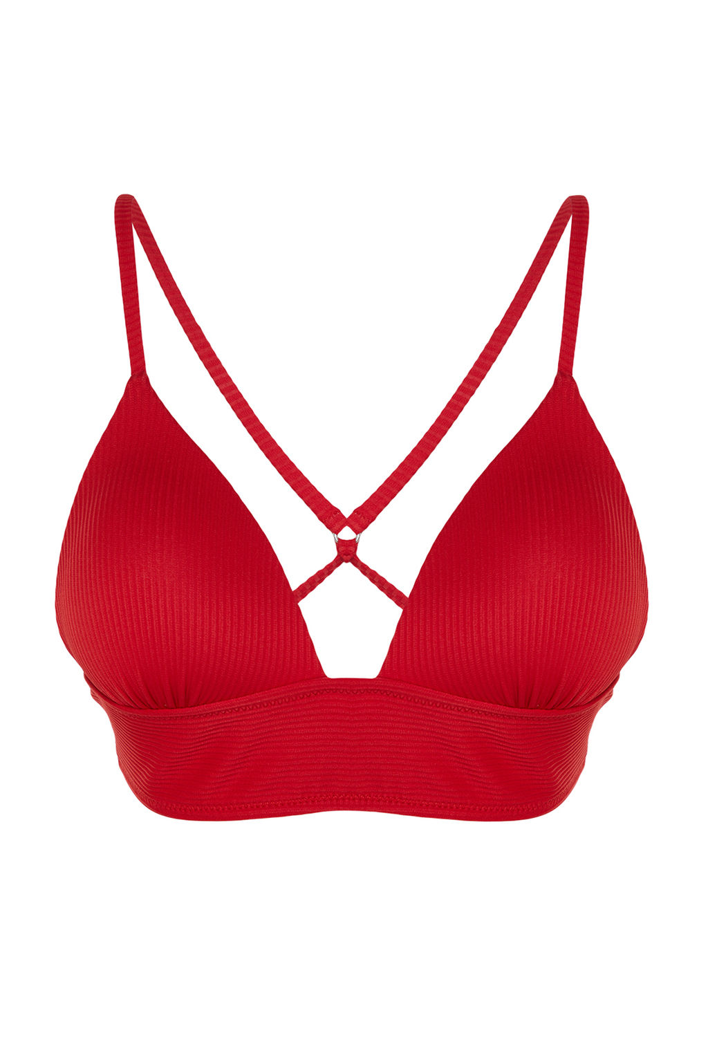 TRENDYOLMILLA Turuncu Ucgen Push Up Dokulu Bikini Ustu TBESS21BU0010  фото 40