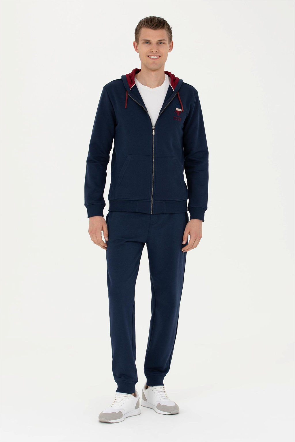 Мужской темно-синий вязаный кардиган - U.s. polo assn фото 4