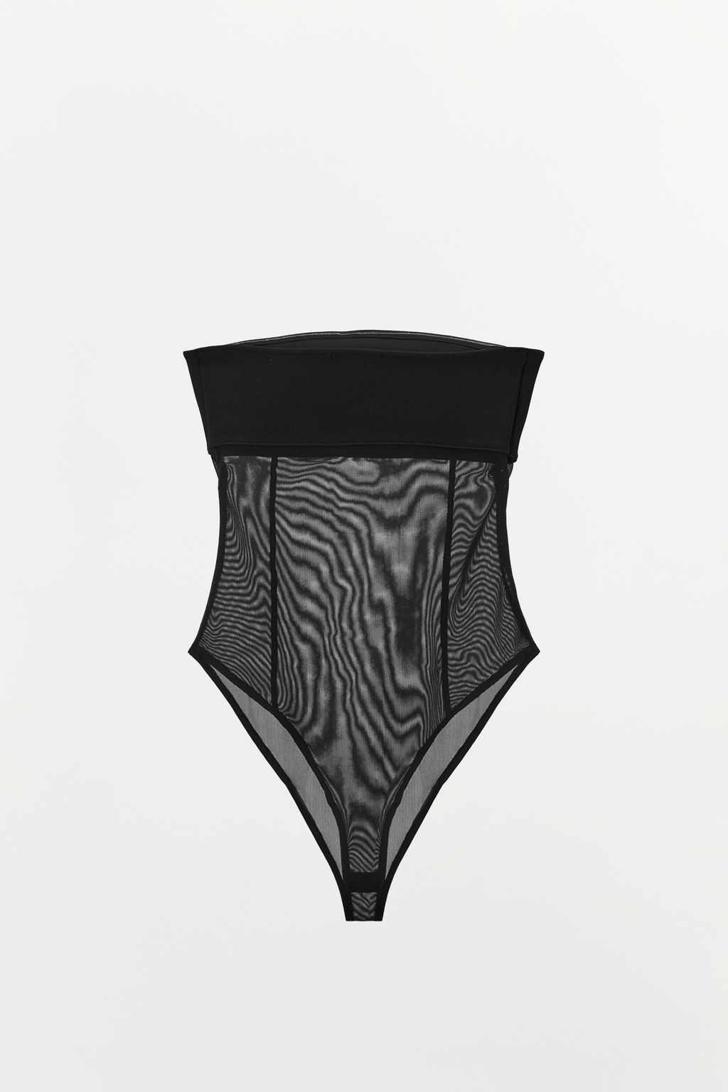COMBINED TULLE BANDEAU BODYSUIT - Zara фото 4