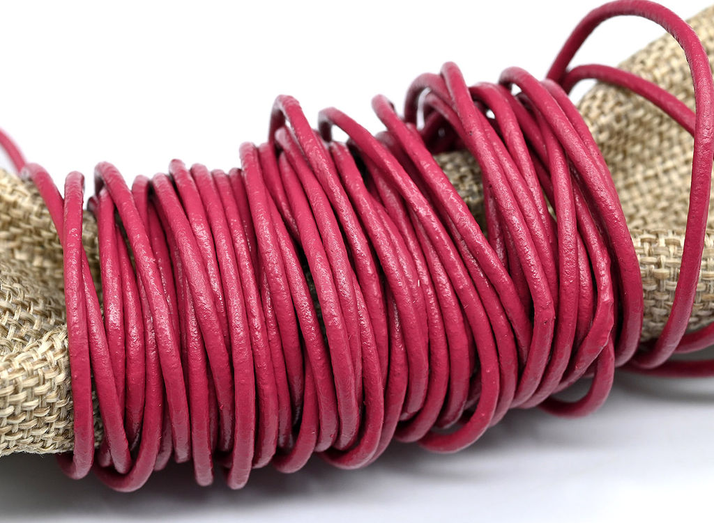 Шнур кожа искусственная 2мм цв. сине-фиолетовый, цена указана за метр - Радуга камня фото 7