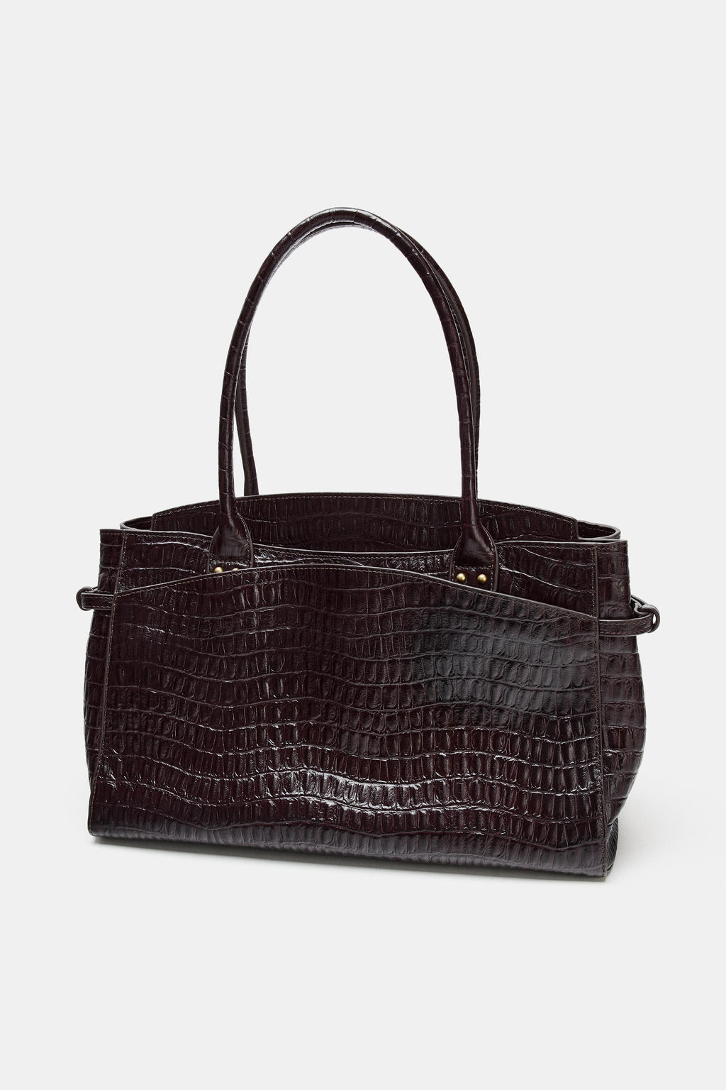 EMBOSSED LEATHER CITY BAG - Zara фото 11