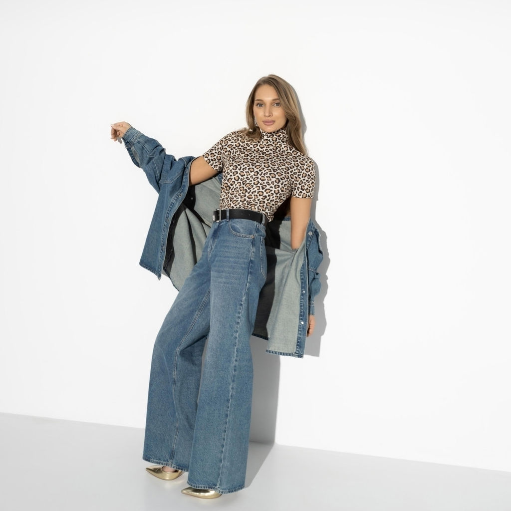 Водолазка с анималистичным принтом, Сила нежности (leopard print) - Charutti фото 6