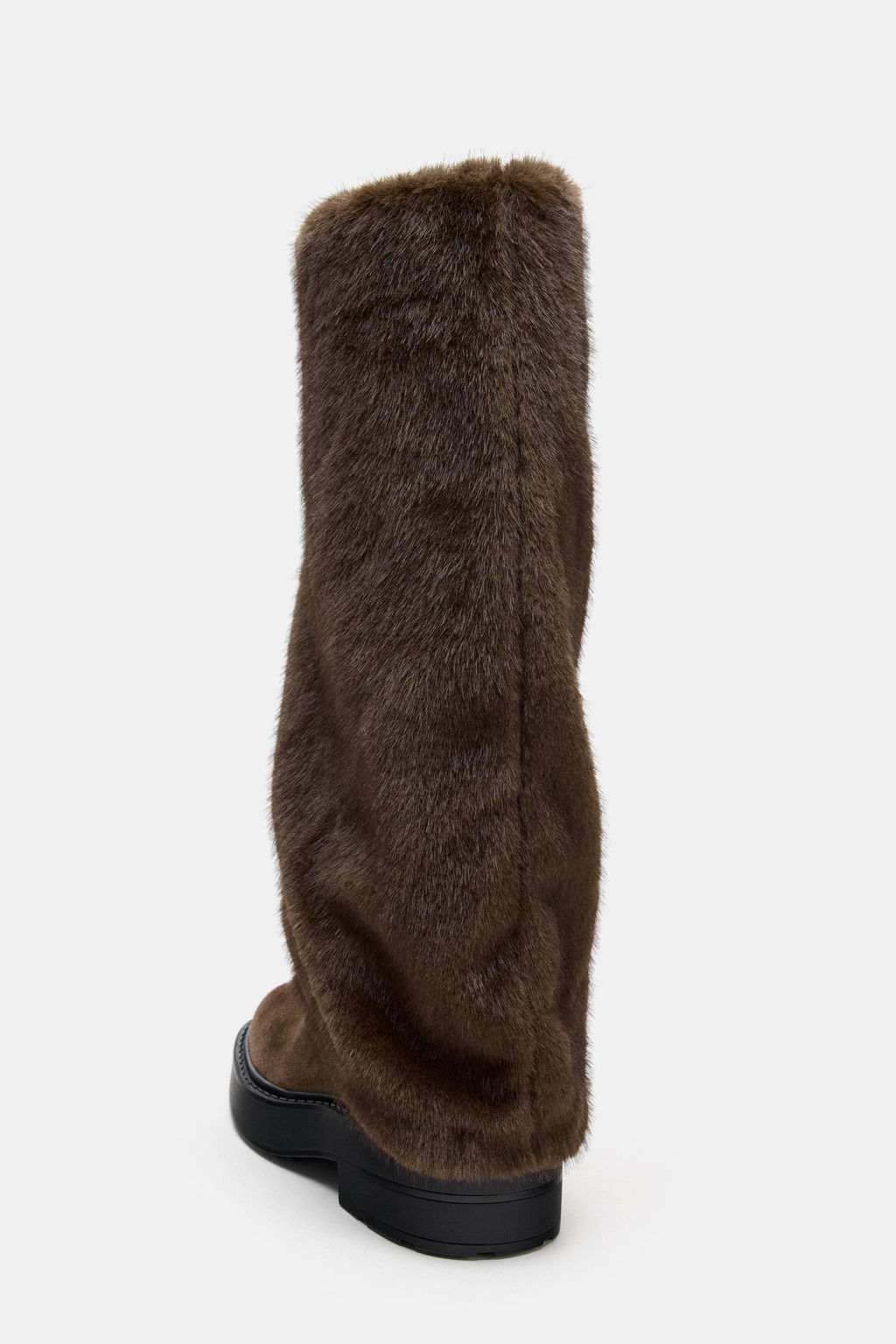 FLAT FAUX FUR BOOTS - Zara фото 6