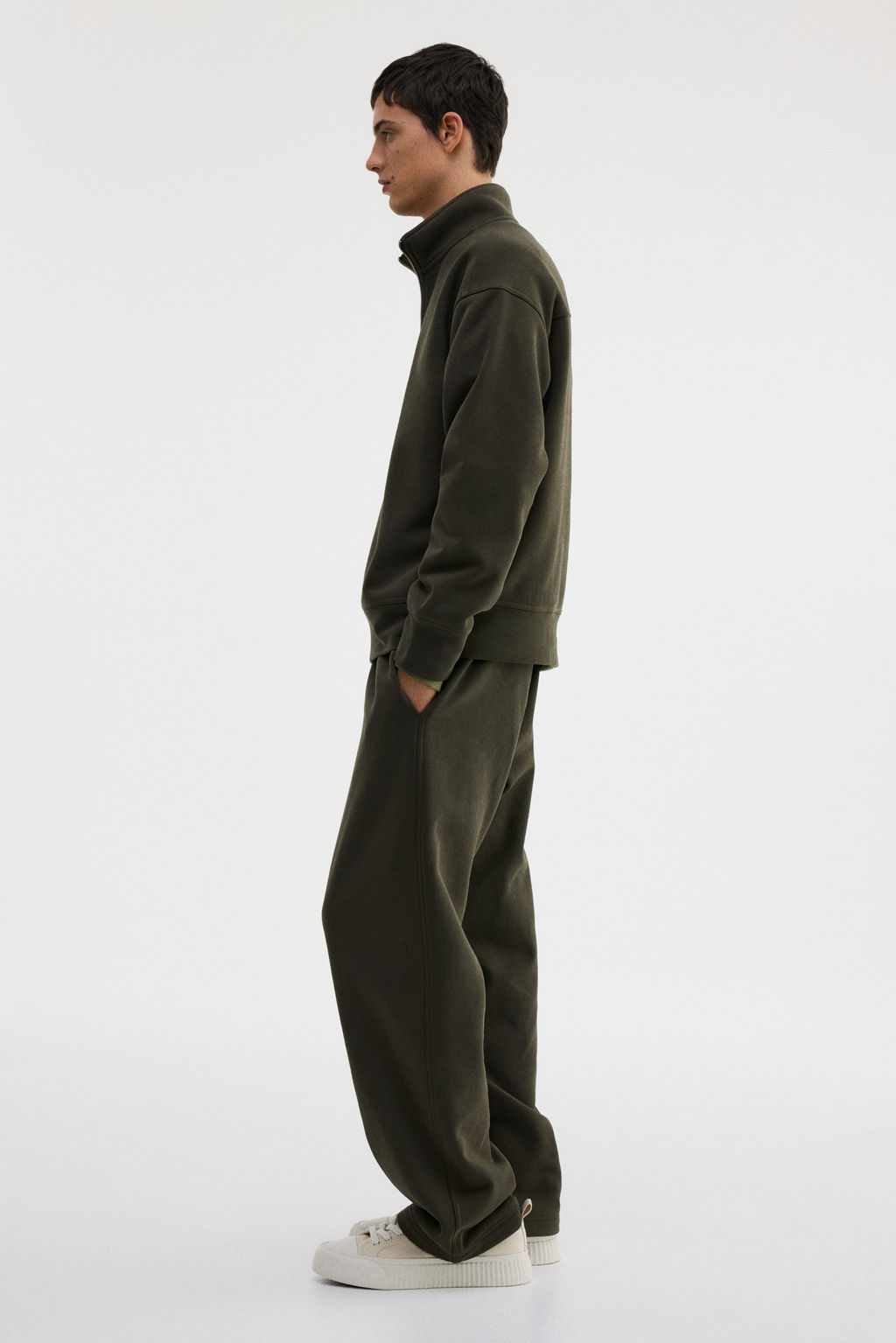 Sudadera con media cremallera Loose Fit - H&m фото 8