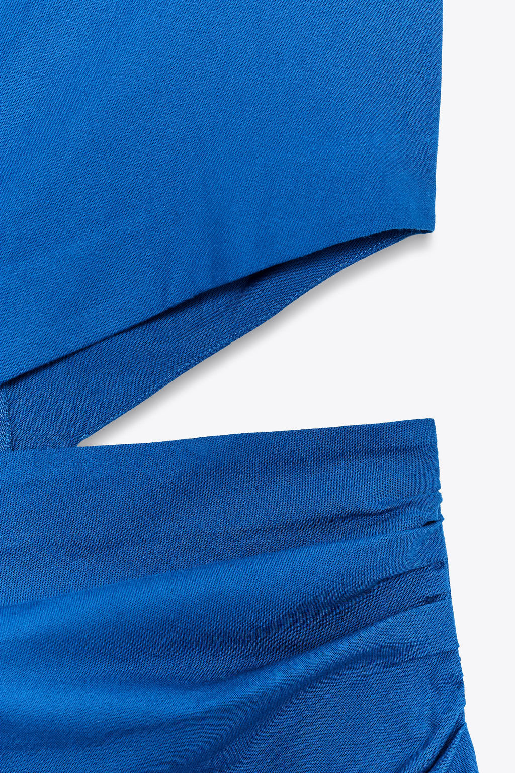 CUT-OUT MIDI DRESS WITH LINEN - Zara фото 14