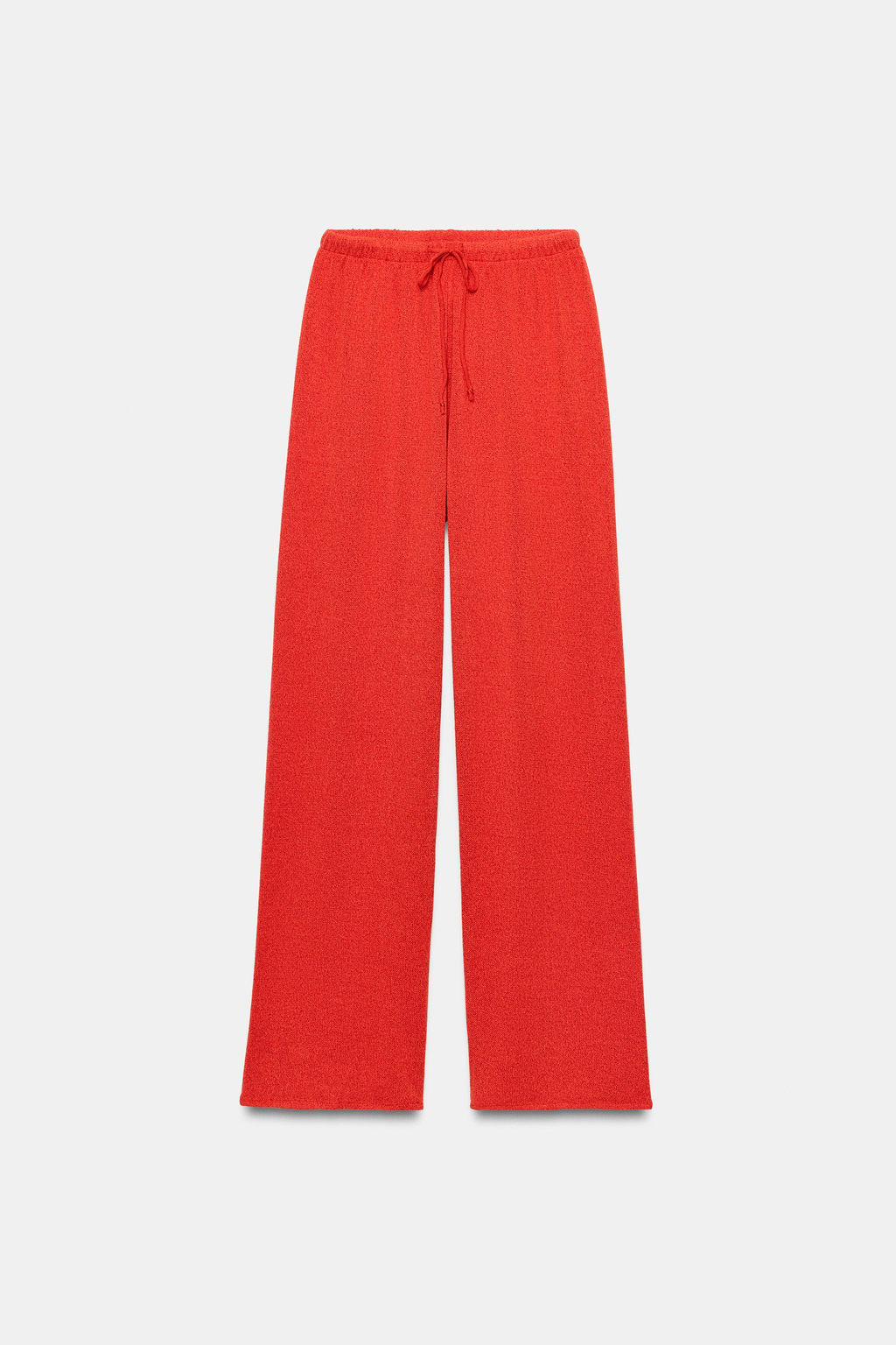 PANTAL?N R?STICO WIDE LEG / Rojo - Zara фото 6