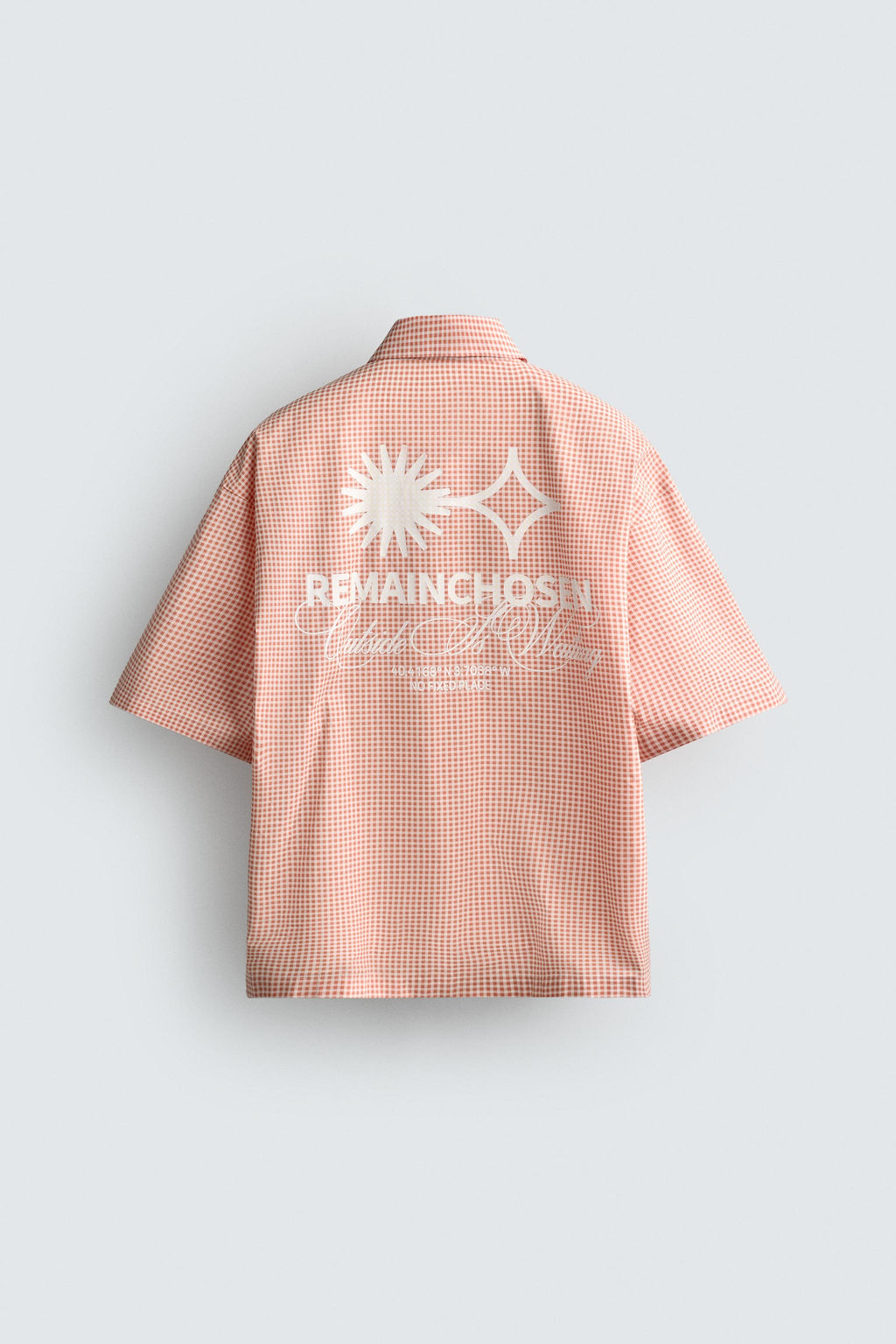 CAMISA BOXY FIT TEXTOS ESTAMPADOS / blanco-naranja - Zara фото 9