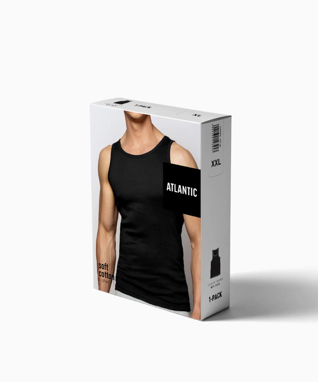 ATLANTIC BMV-046 Майка Basic черный фото 6
