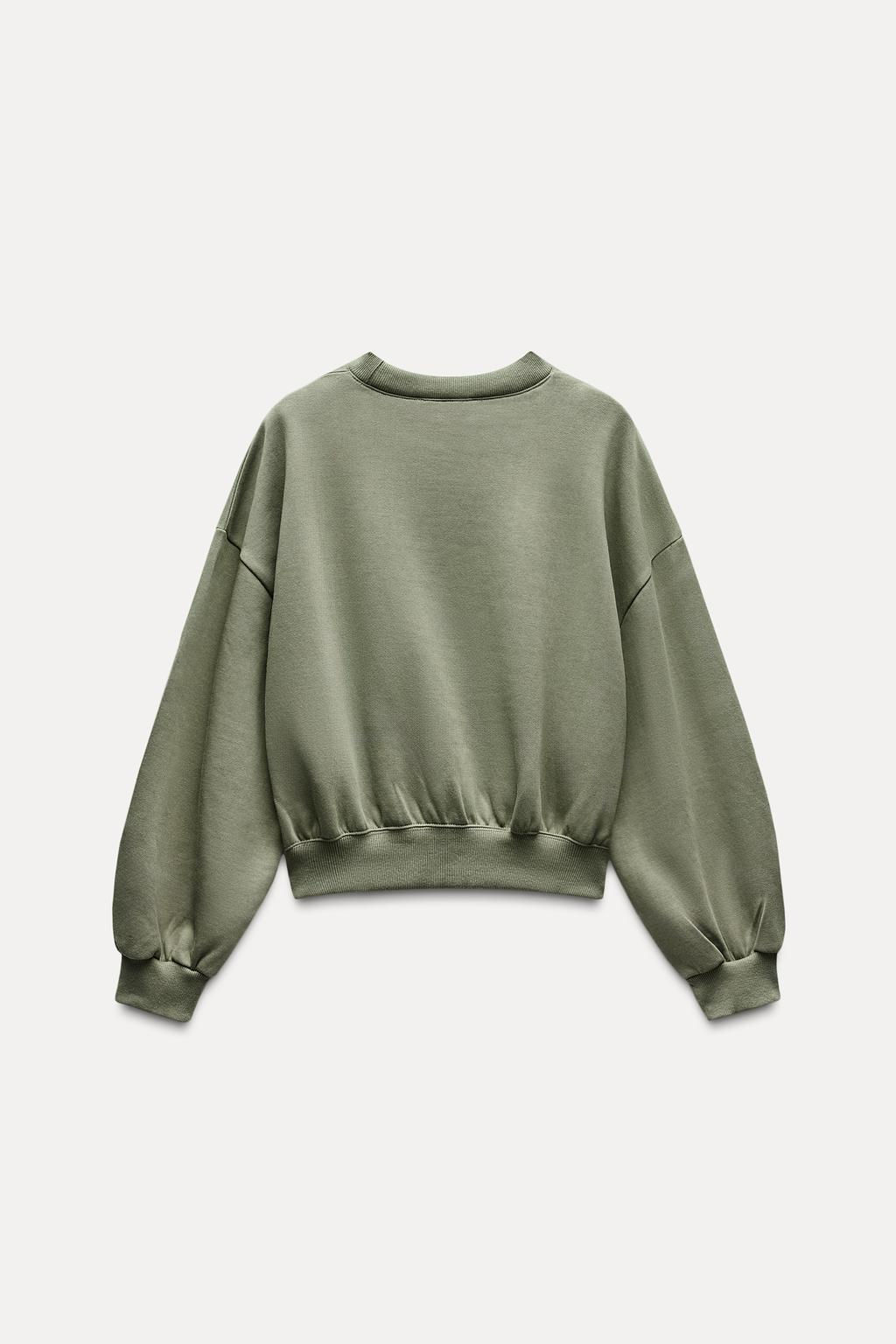 BASIC PLUSH SWEATSHIRT - Zara фото 15