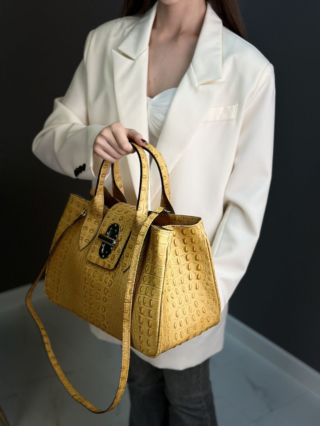 Сумка женская из телячьей кожи