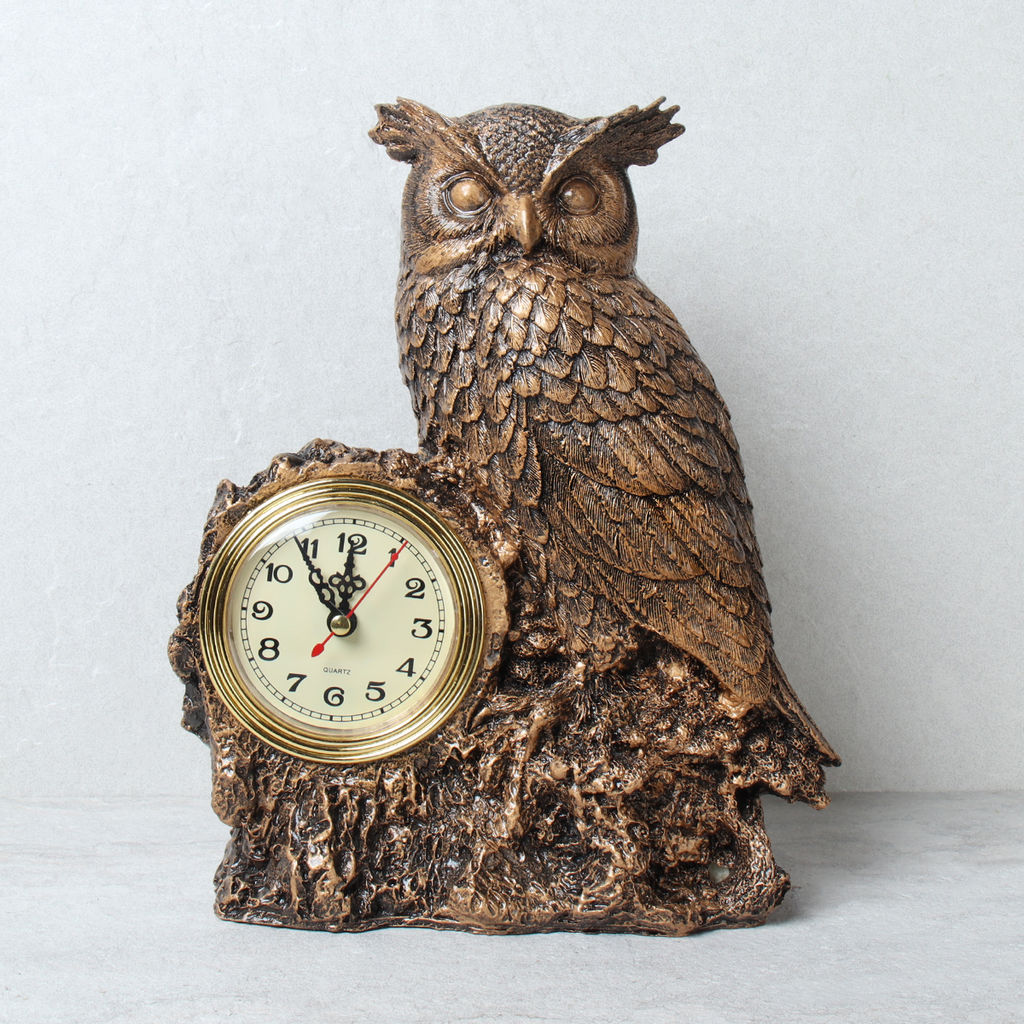 Часы статуэтка Сова 26 см / 3690A /уп 20/ - ГалеонТрейд фото 5