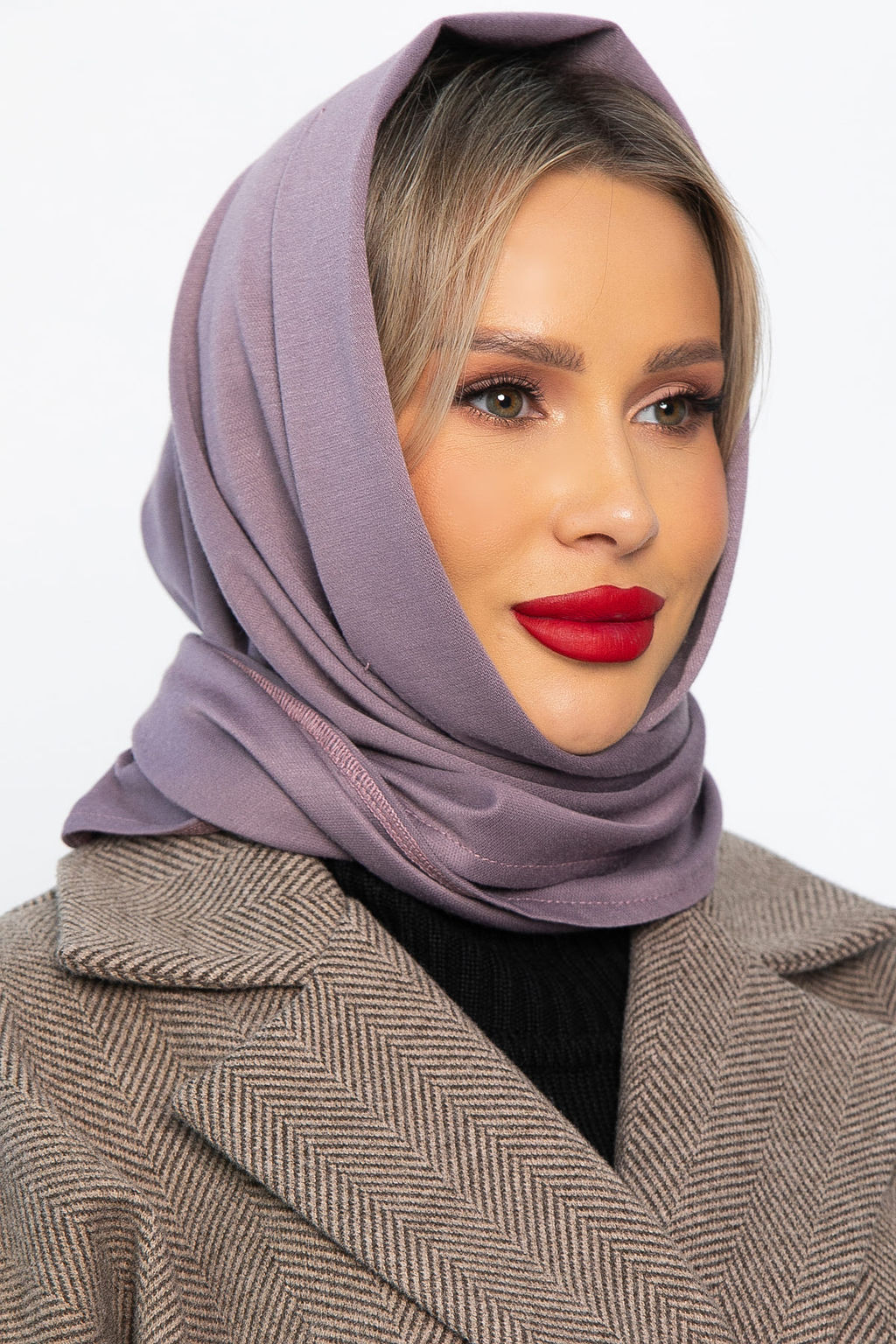 Косынка с отворотом (лиловая) КО20-23М