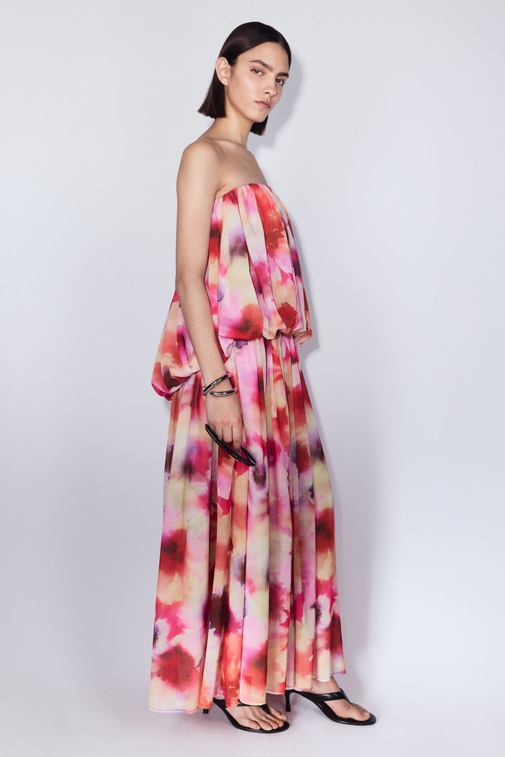 Vestido bandeau de gasa - H&m фото 2