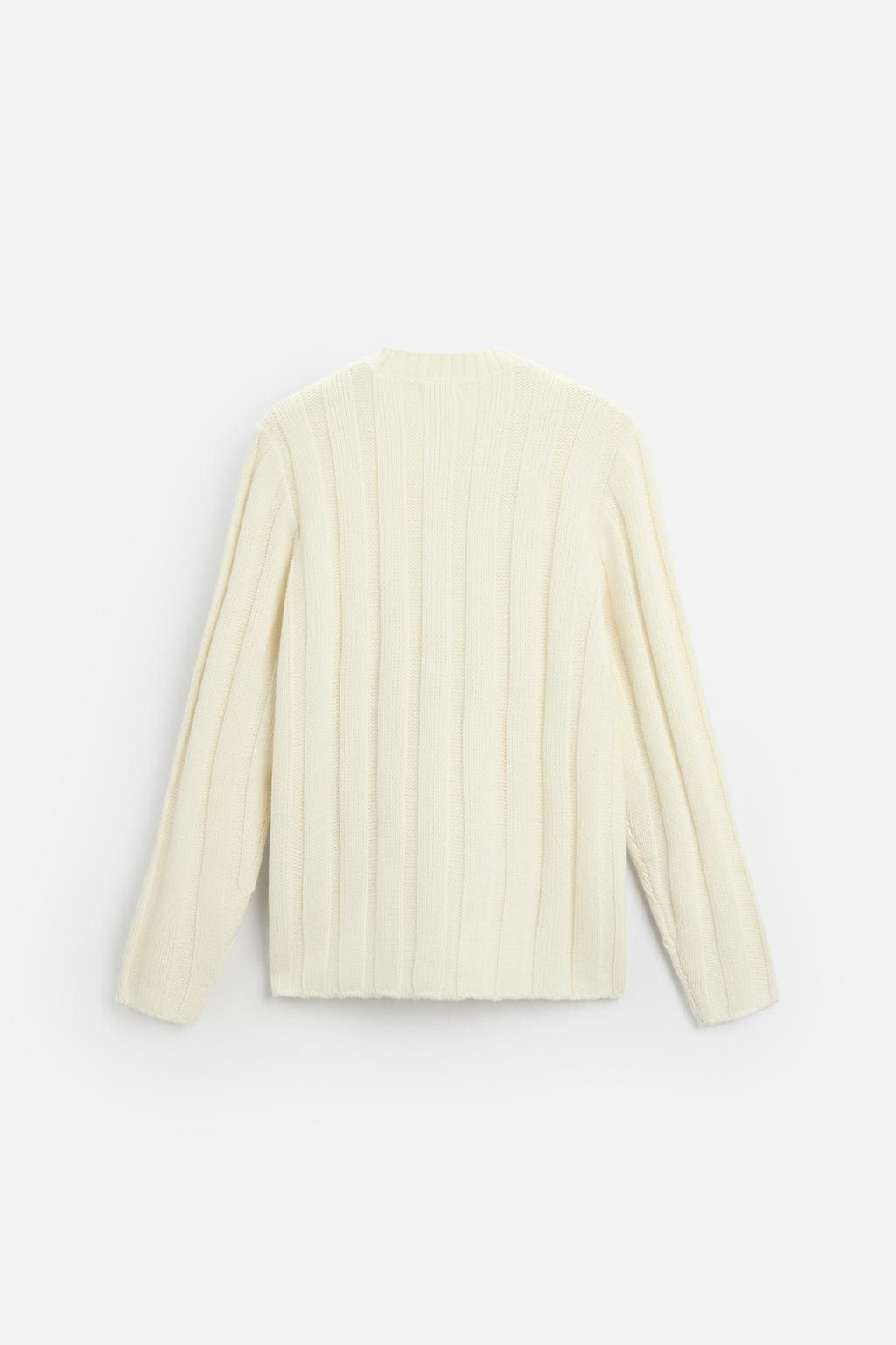 RIBBED TEXTURED SWEATER - Zara фото 8