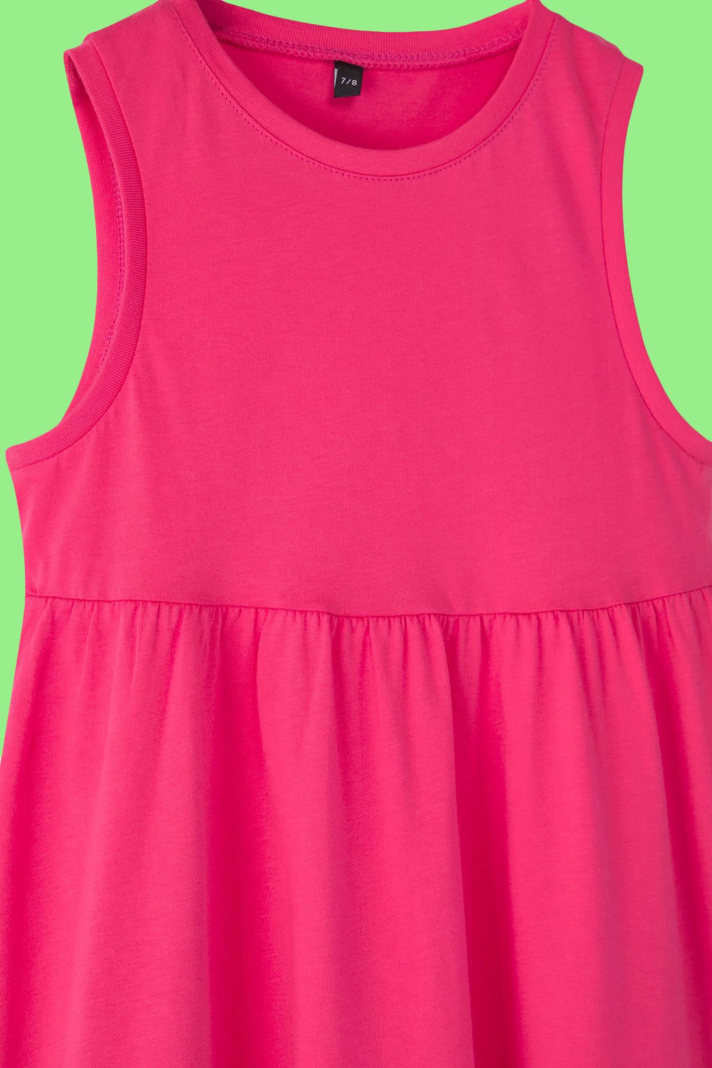 Pembe-Mint K?z Cocuk Basic Kolsuz Mini Orme Elbise TKDSS25EL00015 - Trendyolmilla фото 7