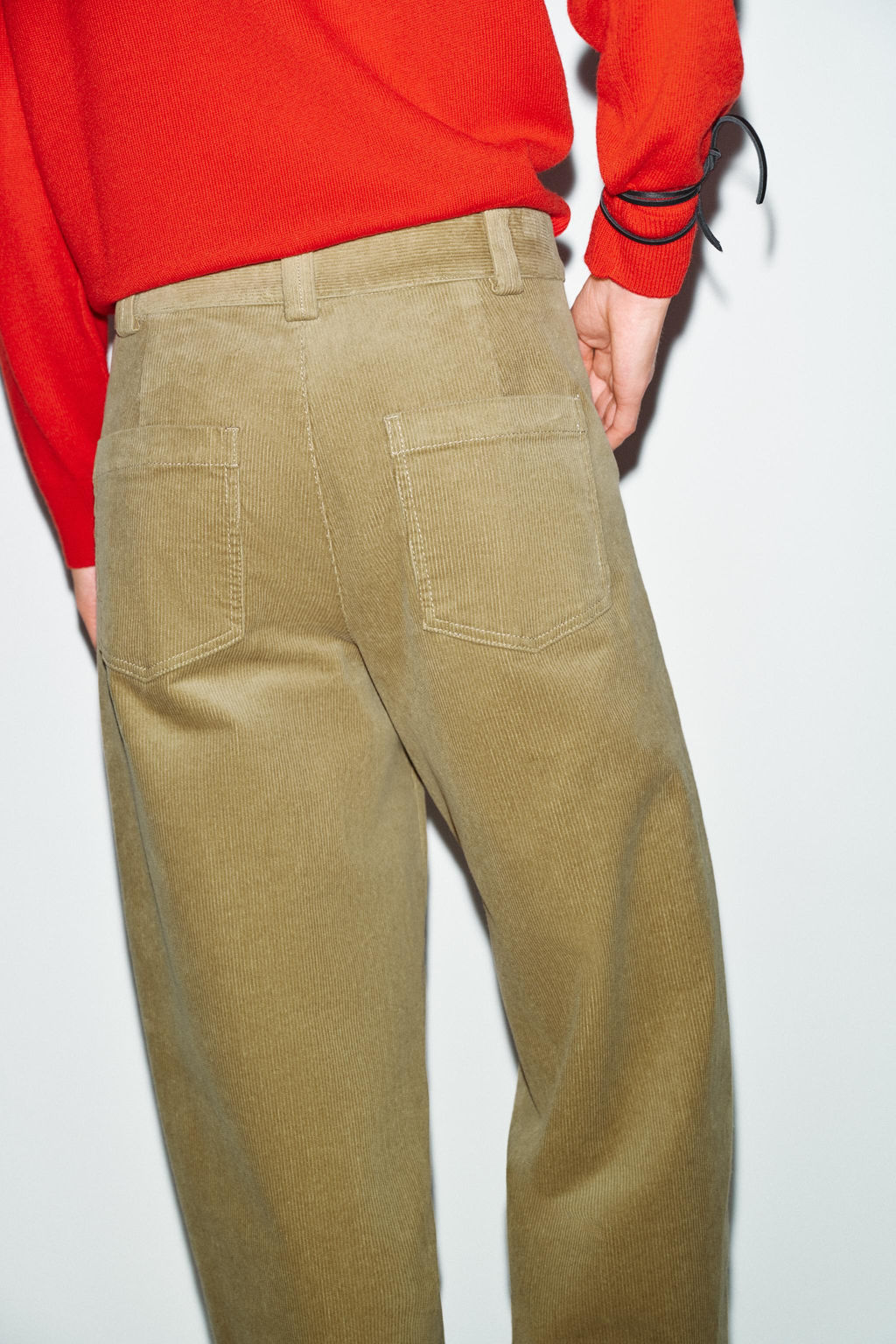 BARREL CORDUROY TROUSERS - Zara фото 5