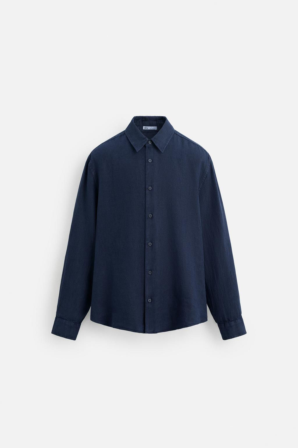 100% LINEN SHIRT - Zara фото 16