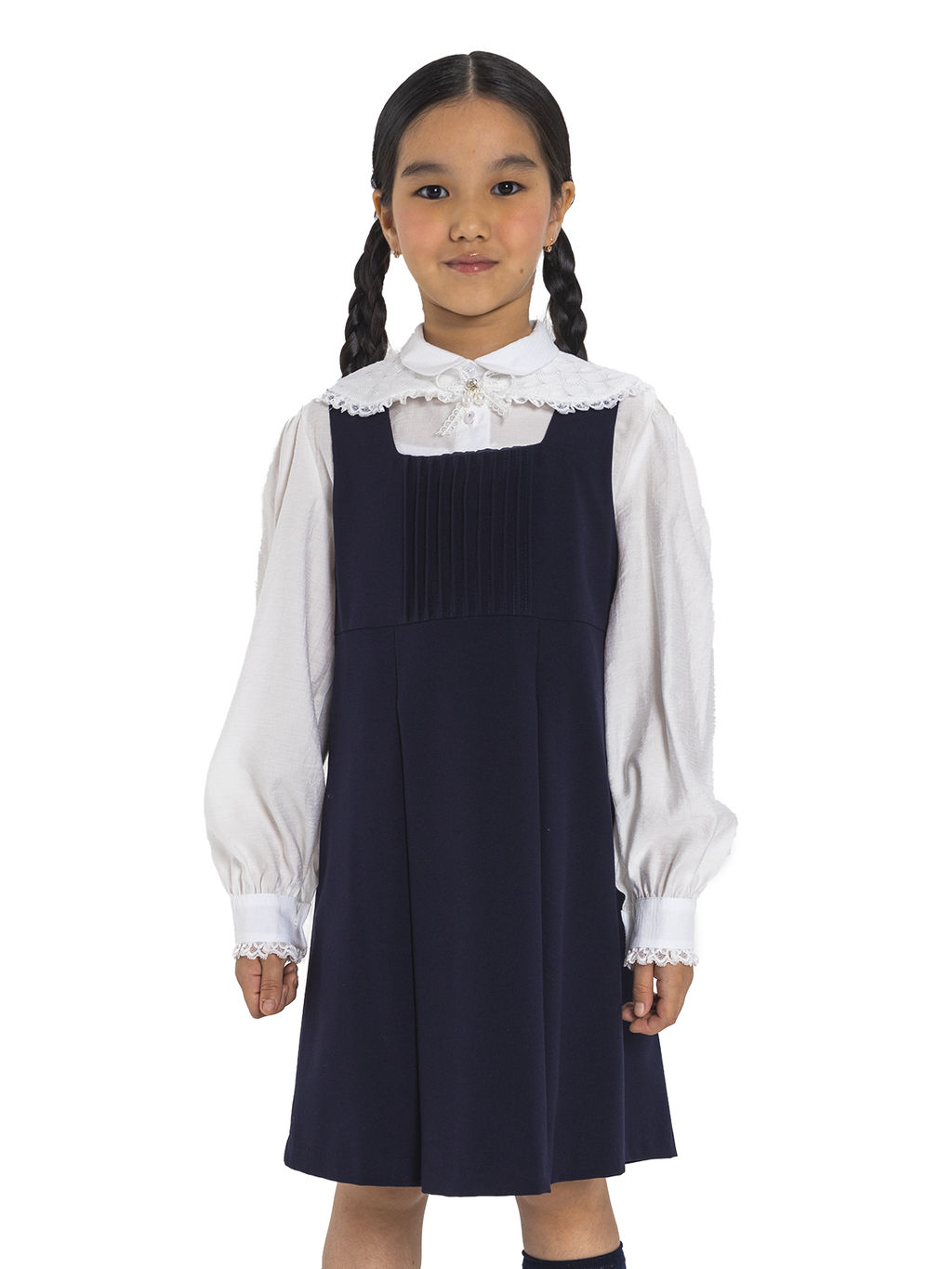 Школьный сарафан для девочки О75716 - Карамелли фото 4