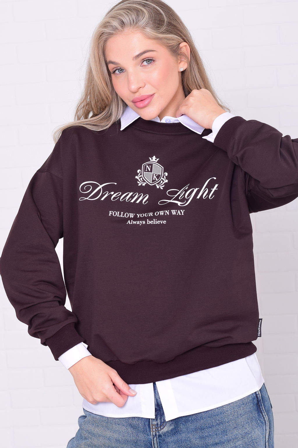 Свитшот женский 6-221 из футера двунитки