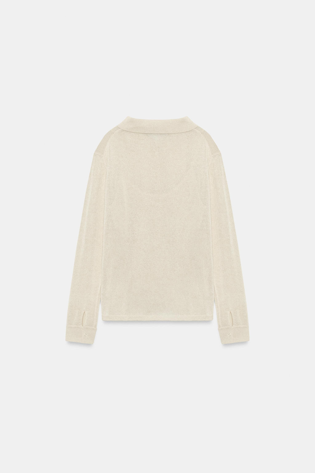 CHAQUETA POLO PUNTO TOP INTERIOR / Beige - Zara фото 9