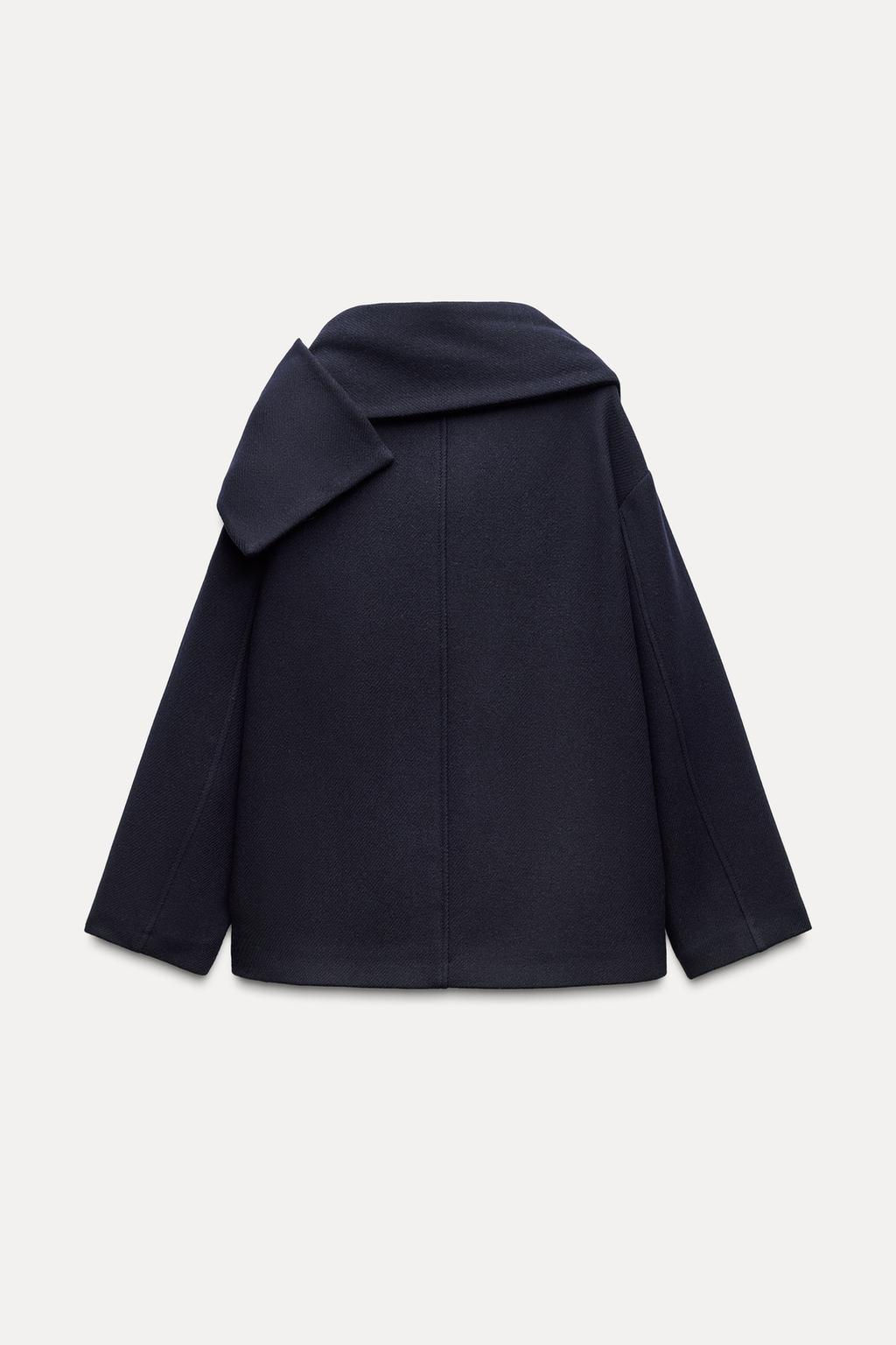 WOOL COAT WITH SCARF - Zara фото 15