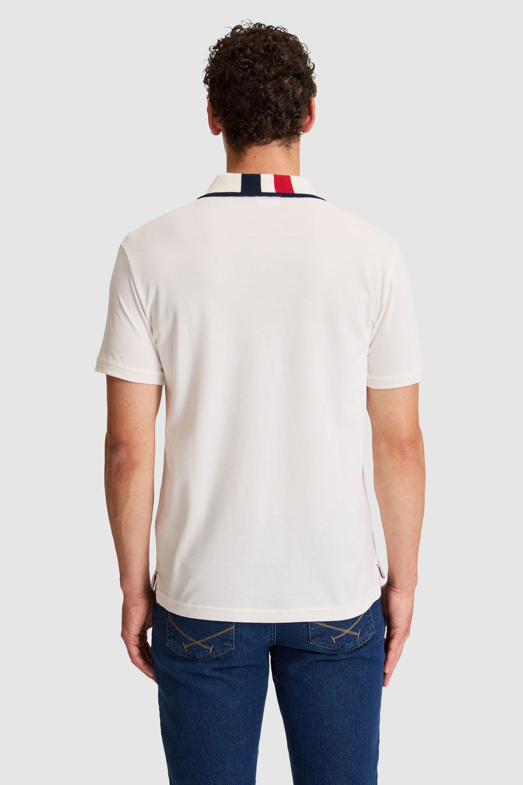 Erkek Beyaz Slim Fit Polo Yaka Basic TiЕГrt - U.s. polo assn фото 5