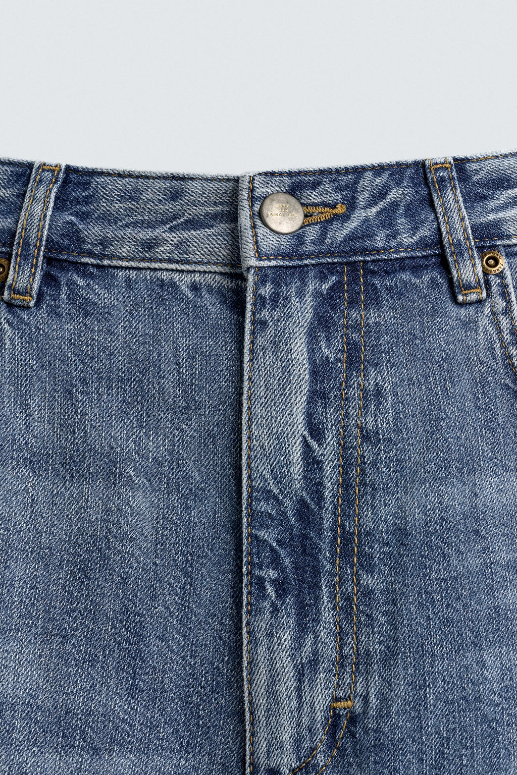 BAGGY FIT JEANS WITH PAINT SPLATTER - Zara фото 9