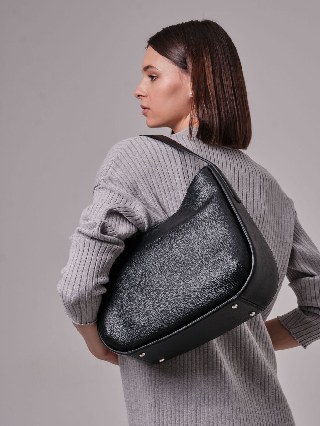 Сумка кожаная Deboro 30422 черный