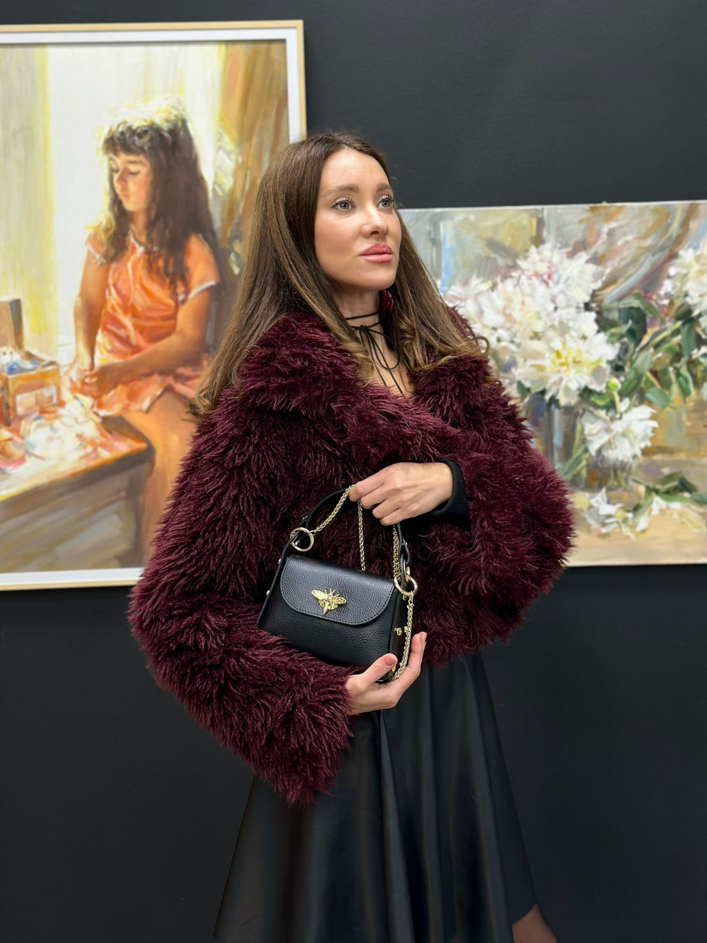 Сумка женская из телячьей кожи