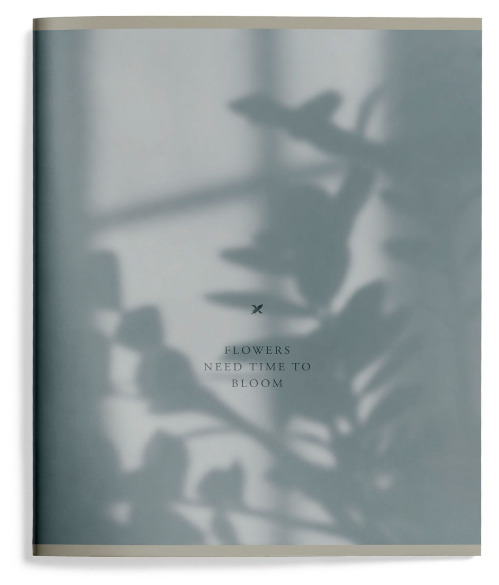 Тетрадь 96 л. А5 клетка, на скрепке, офсет LOREX SHADOW OF HAPPINESS мелованный картон, запечатка форзаца, soft touch - Buro фото 5