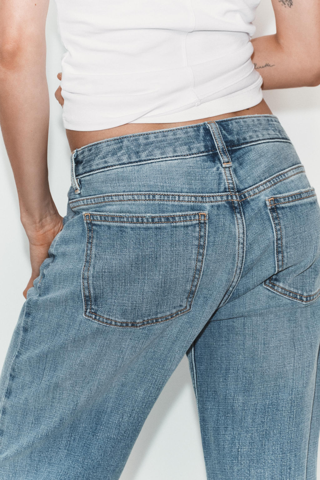 JEANS TRF LOOSE FOLDED TIRO BAJO / Azul - Zara фото 6
