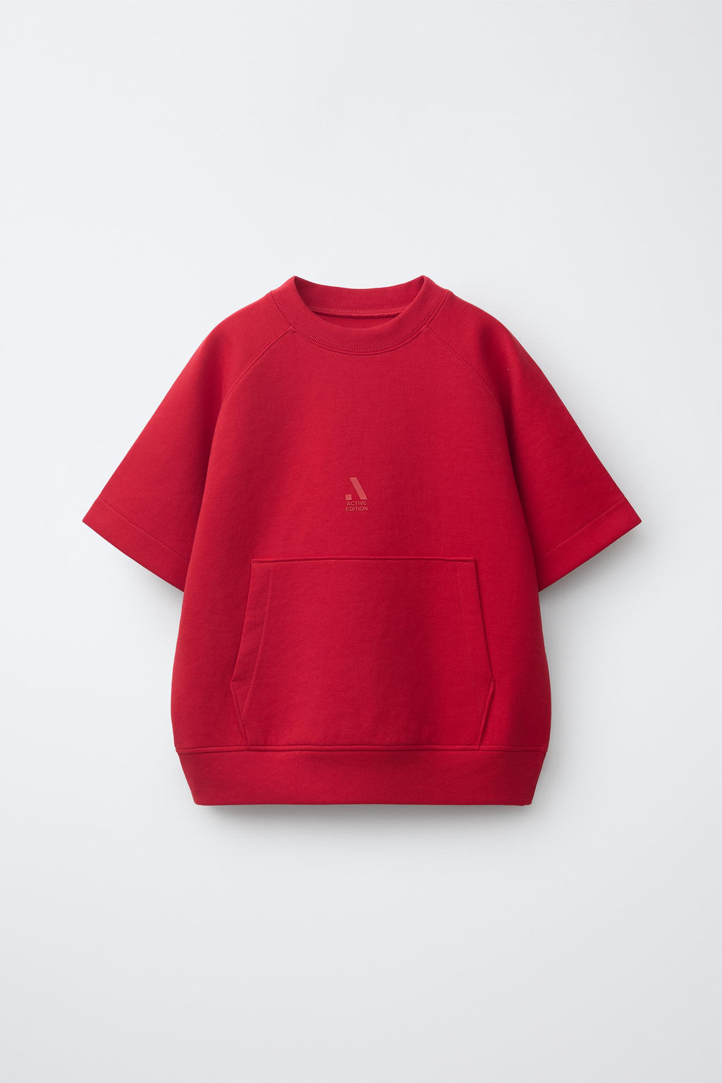 SUDADERA INTERLOCK SPORTY LOGO / Rojo - Zara фото 4