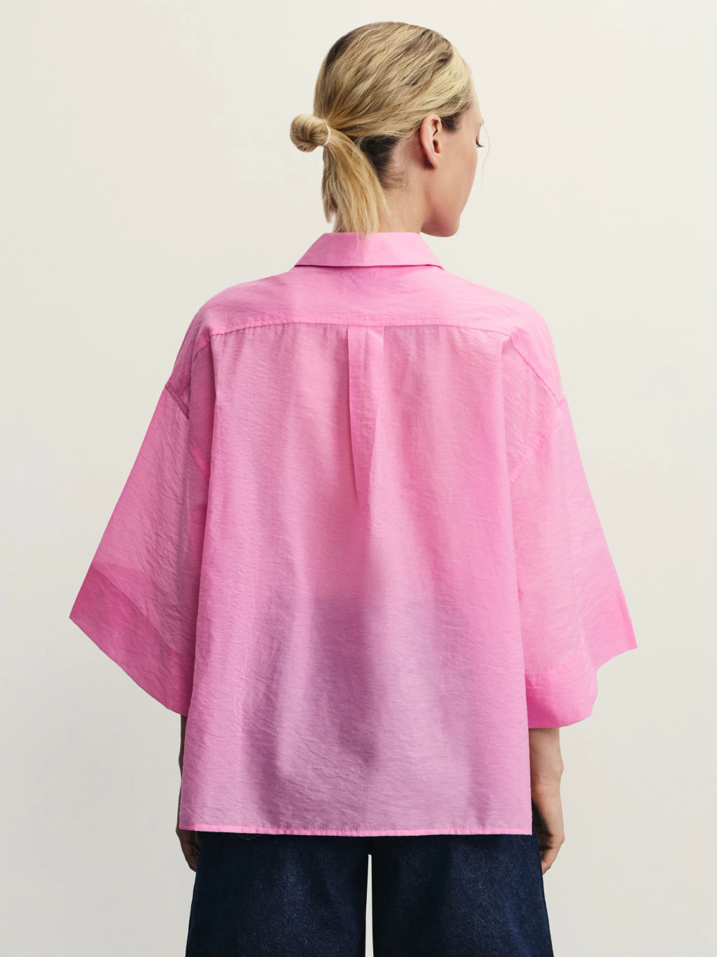 Рубашка укороченная из хлопка / Zarina  фото 5