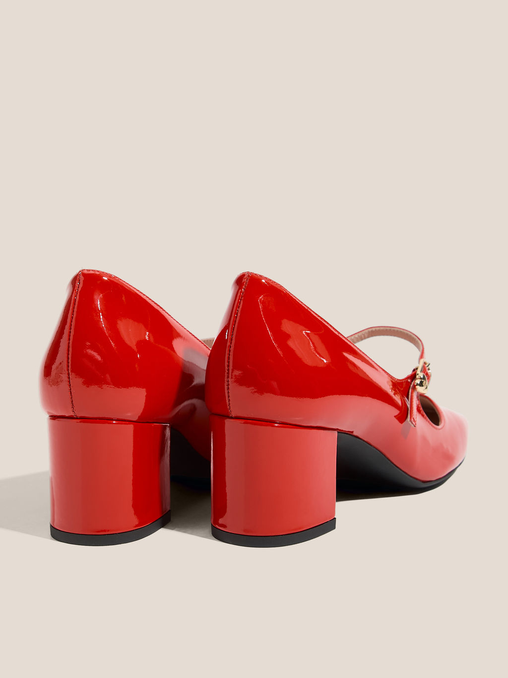 Женские туфли мэри-джейн LOVE MOSCHINO ESSENTIAL LOVE Артикул 4562076, рубиновый  фото 5