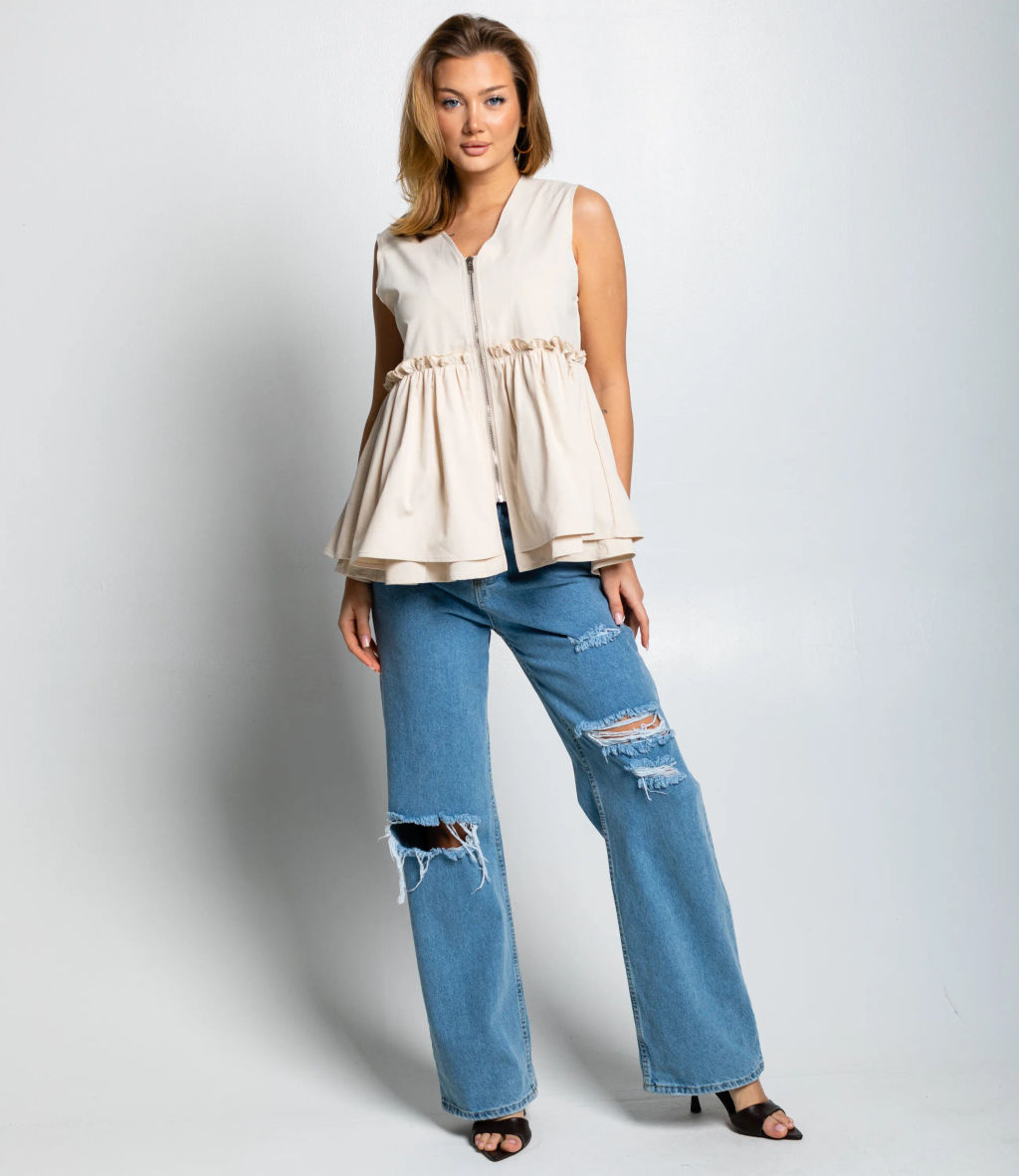 Жилет #КТ6502 (2), бежевый - Dommod фото 4