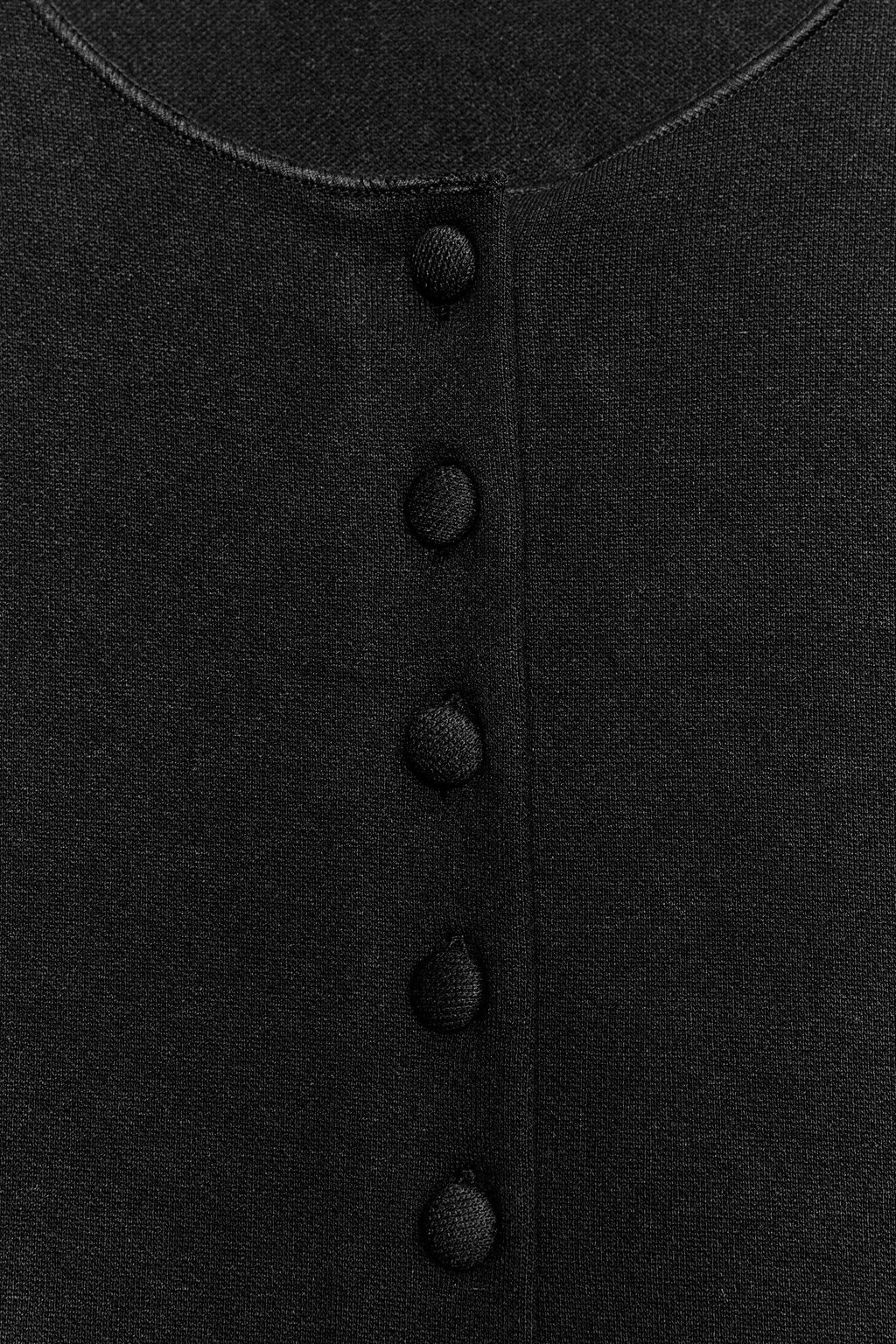TOP CHALECO BOTONES / Negro